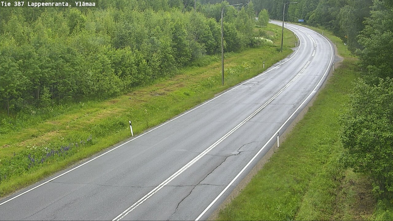 Weather Camera Image Road 387 Lappeenranta, Ylämaa, Lappeenranta, Etelä-Karjala