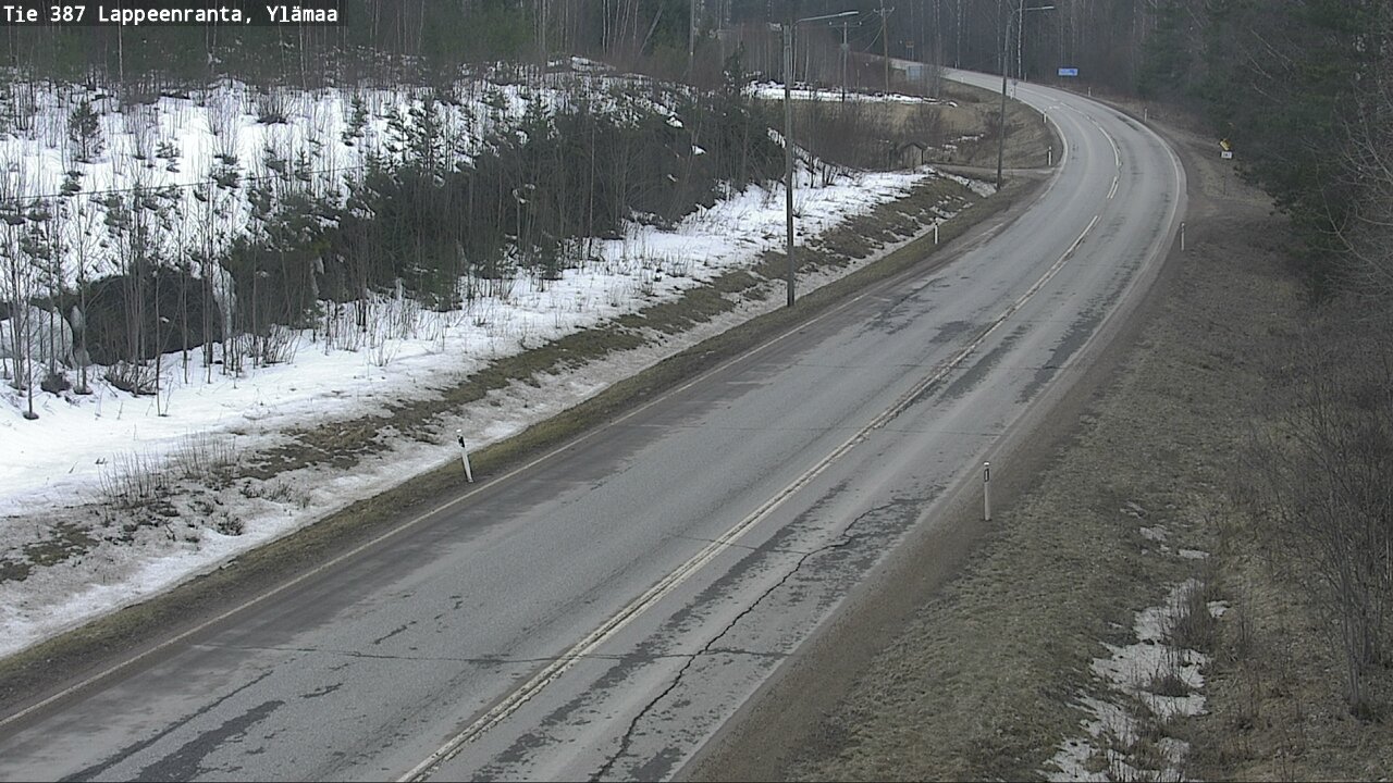 Weather Camera Image Road 387 Lappeenranta, Ylämaa, Lappeenranta, Etelä-Karjala