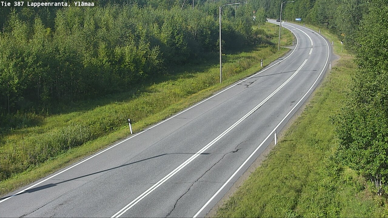 Weather Camera Image Road 387 Lappeenranta, Ylämaa, Lappeenranta, Etelä-Karjala