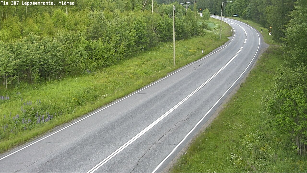 Weather Camera Image Road 387 Lappeenranta, Ylämaa, Lappeenranta, Etelä-Karjala
