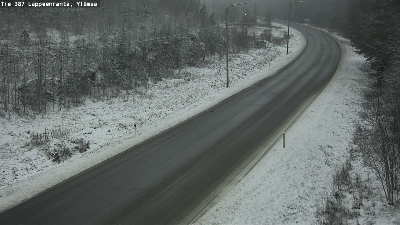 Weather Camera Image Väg 387 Villmarstrand, Ylämaa, Lappeenranta, Etelä-Karjala