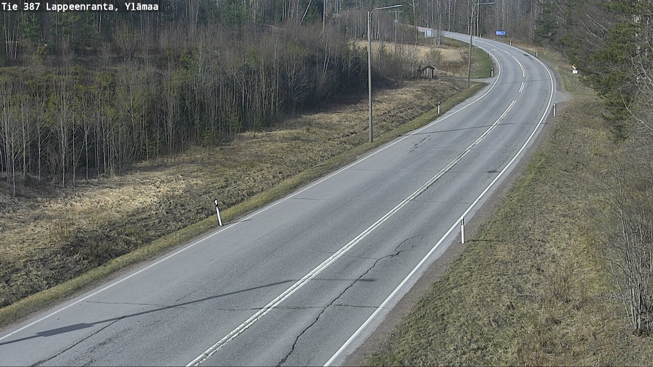 Weather Camera Image Väg 387 Villmarstrand, Ylämaa, Lappeenranta, Etelä-Karjala