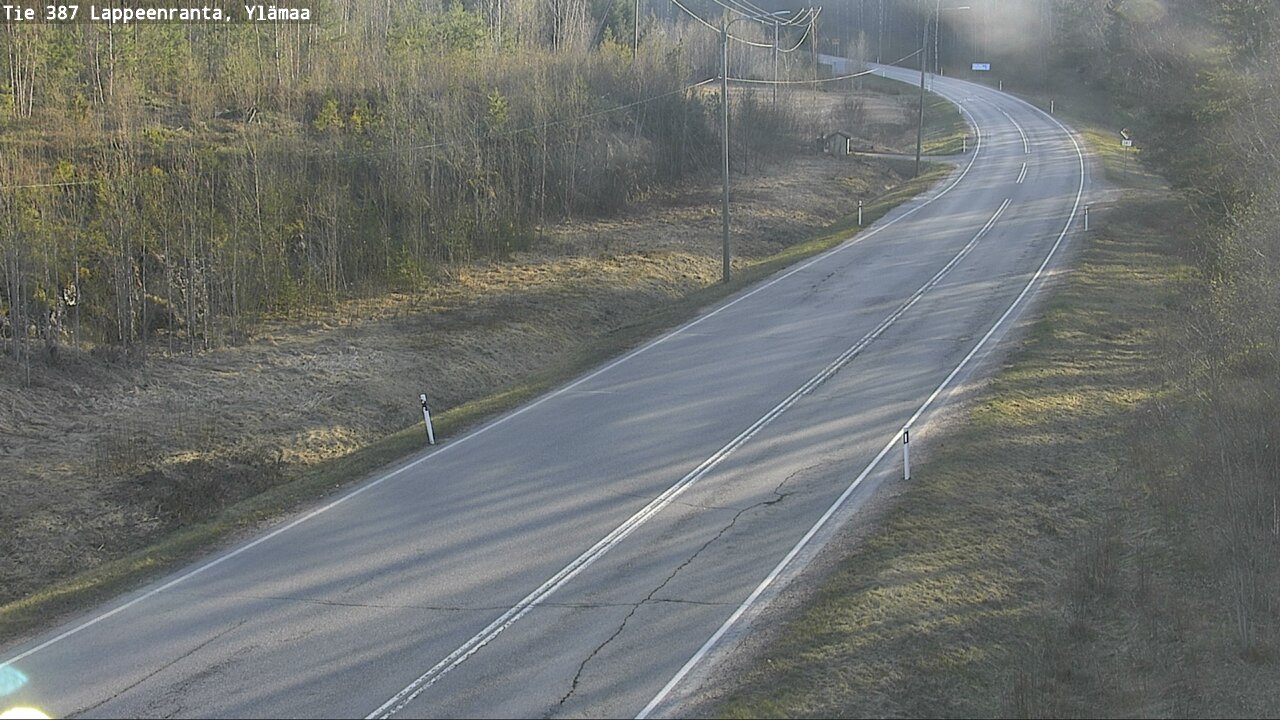 Weather Camera Image Väg 387 Villmarstrand, Ylämaa, Lappeenranta, Etelä-Karjala