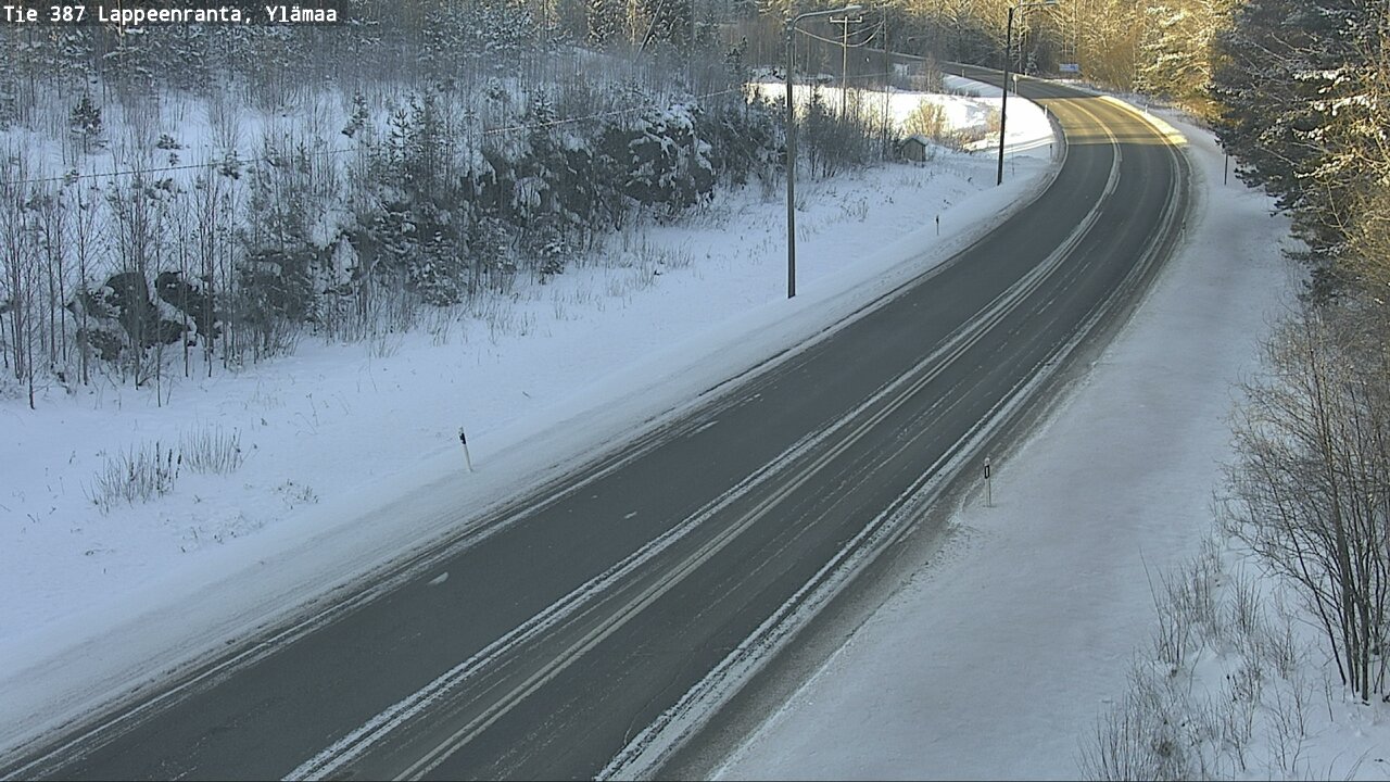 Weather Camera Image Road 387 Lappeenranta, Ylämaa, Lappeenranta, Etelä-Karjala