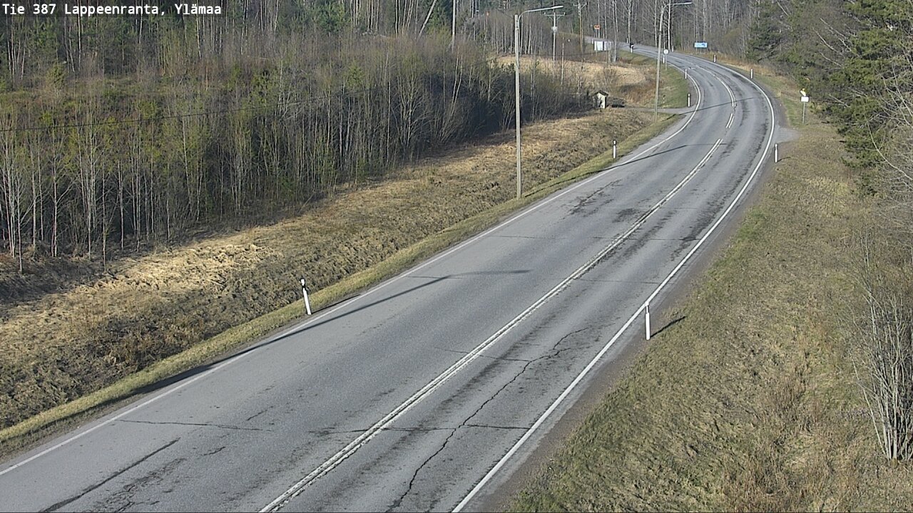 Weather Camera Image Väg 387 Villmarstrand, Ylämaa, Lappeenranta, Etelä-Karjala
