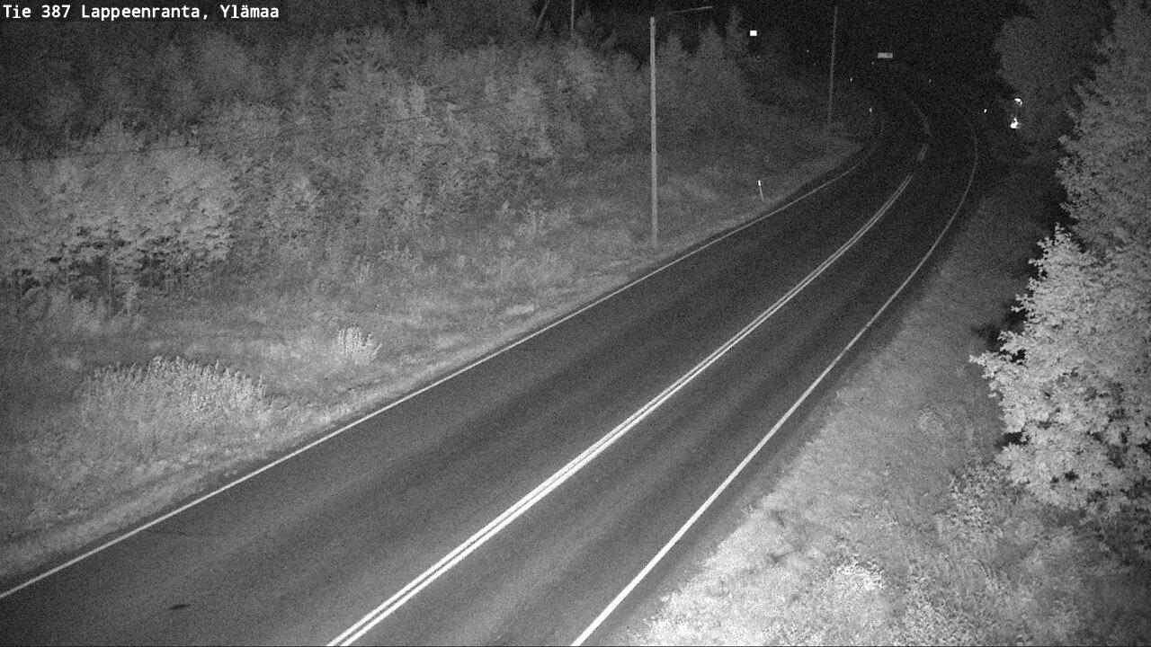 Weather Camera Image Väg 387 Villmarstrand, Ylämaa, Lappeenranta, Etelä-Karjala