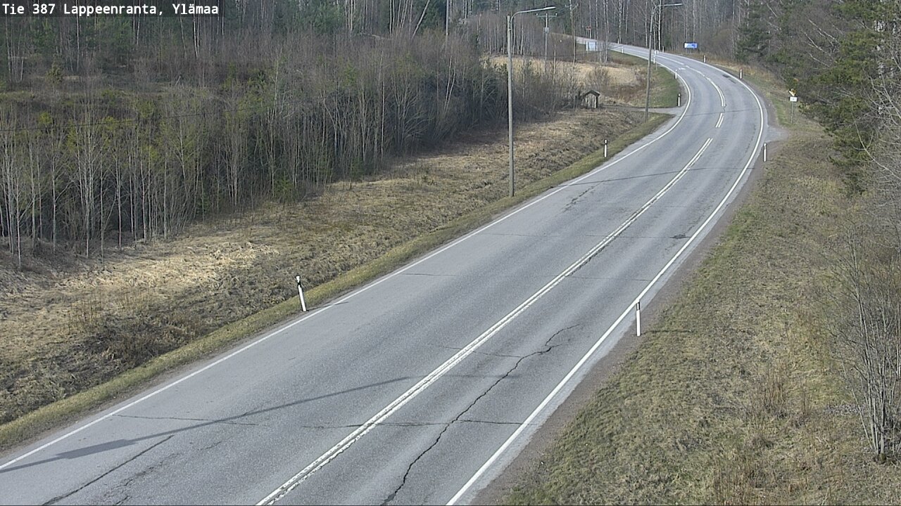 Weather Camera Image Väg 387 Villmarstrand, Ylämaa, Lappeenranta, Etelä-Karjala