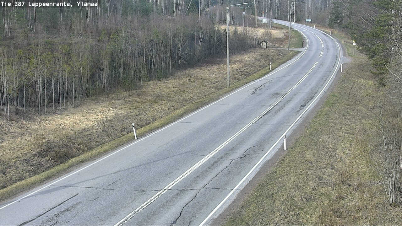 Weather Camera Image Väg 387 Villmarstrand, Ylämaa, Lappeenranta, Etelä-Karjala