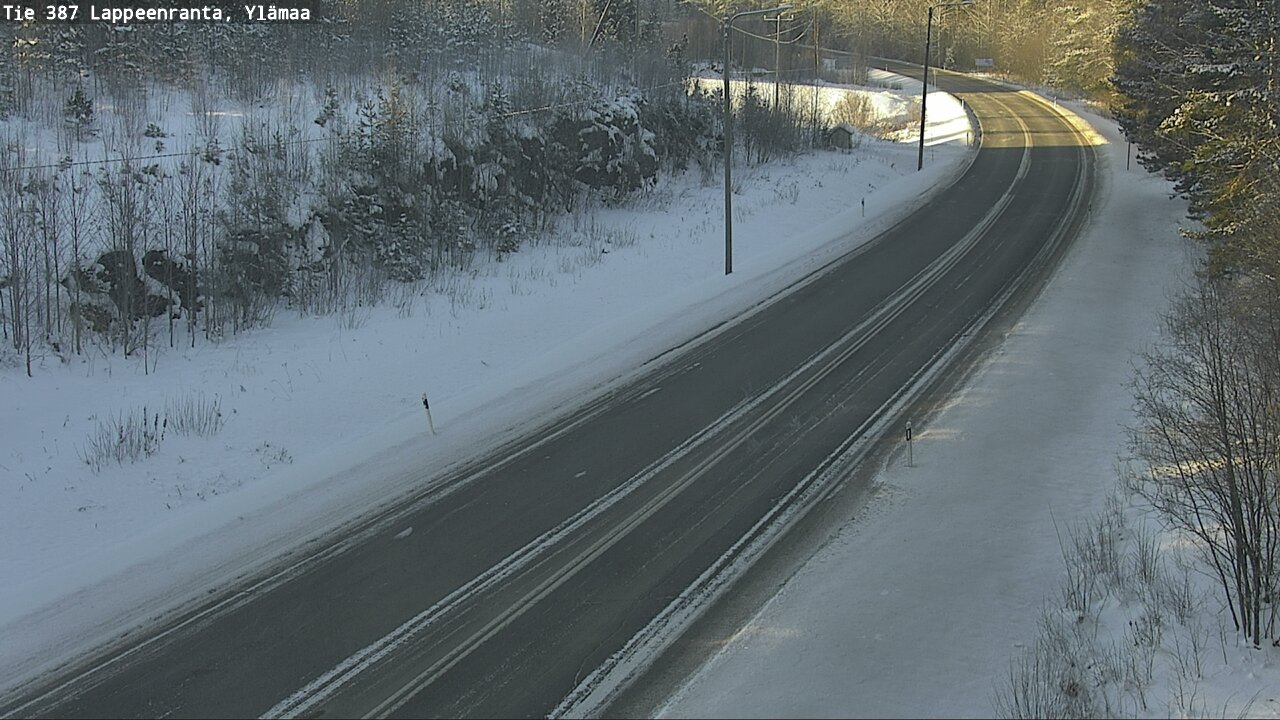 Weather Camera Image Road 387 Lappeenranta, Ylämaa, Lappeenranta, Etelä-Karjala