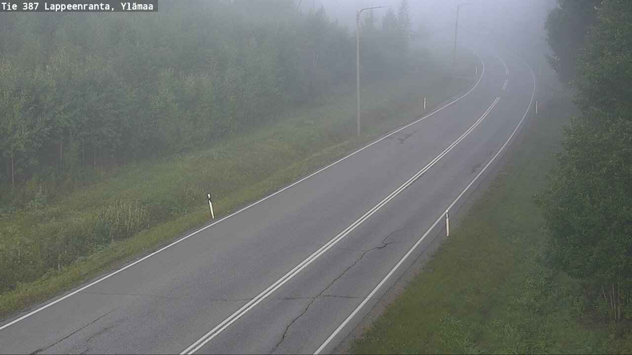 Weather Camera Image Road 387 Lappeenranta, Ylämaa, Lappeenranta, Etelä-Karjala
