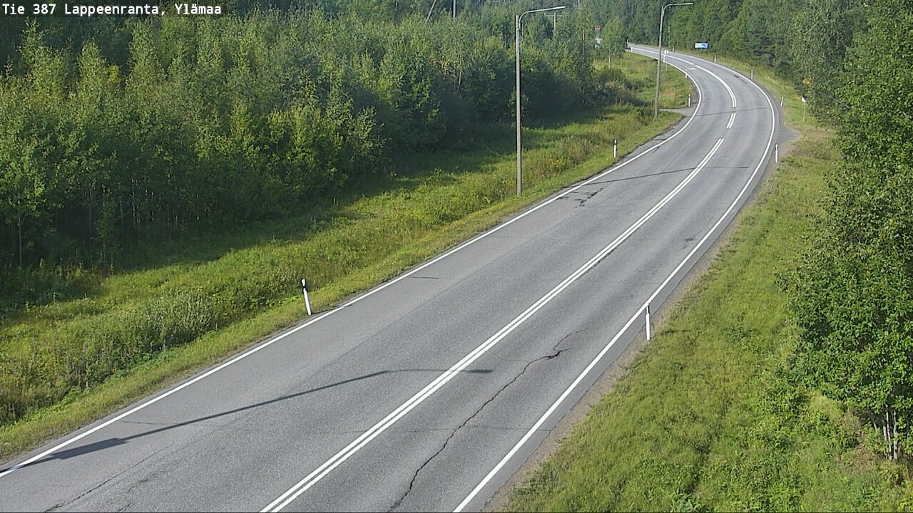 Weather Camera Image Road 387 Lappeenranta, Ylämaa, Lappeenranta, Etelä-Karjala