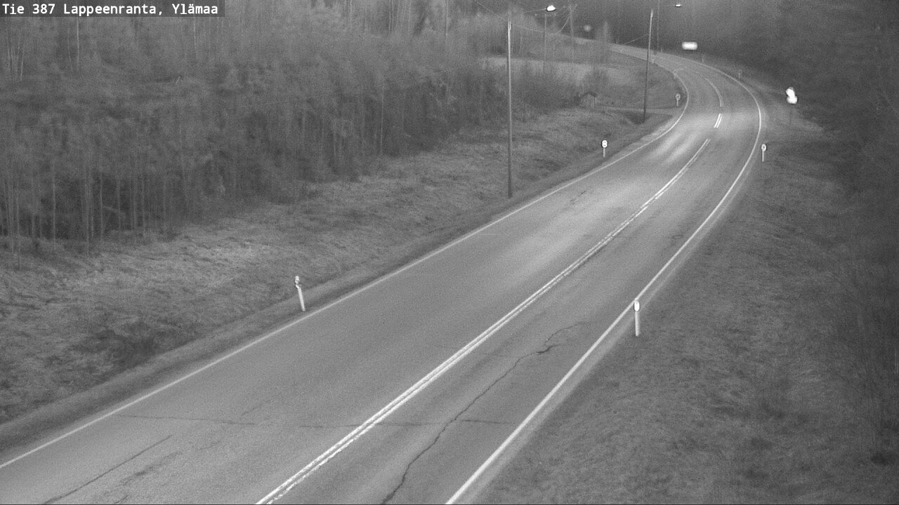 Weather Camera Image Väg 387 Villmarstrand, Ylämaa, Lappeenranta, Etelä-Karjala