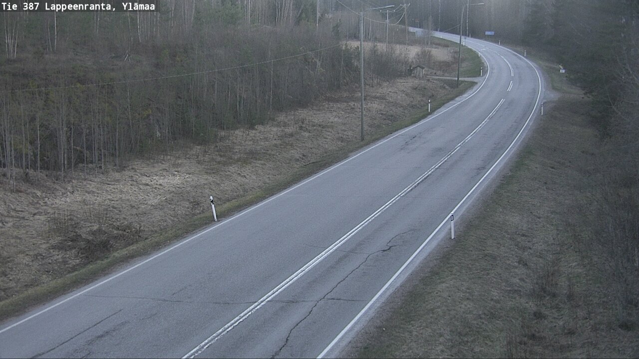 Weather Camera Image Väg 387 Villmarstrand, Ylämaa, Lappeenranta, Etelä-Karjala