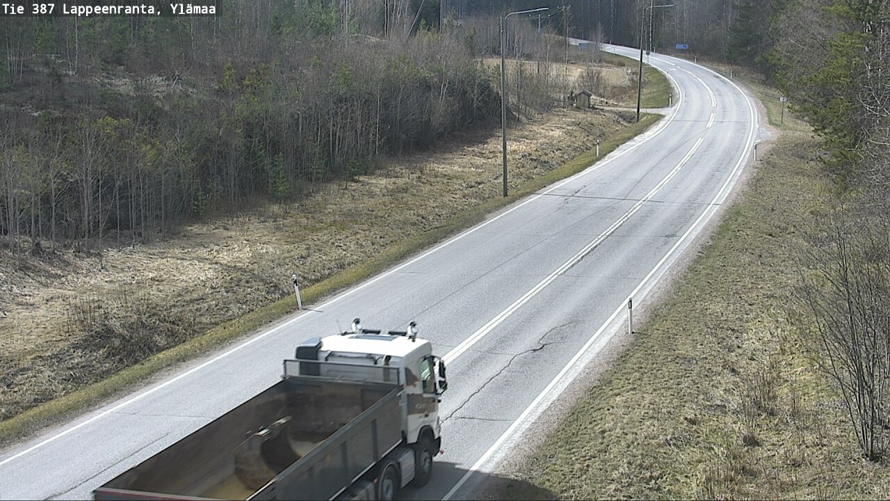 Weather Camera Image Väg 387 Villmarstrand, Ylämaa, Lappeenranta, Etelä-Karjala