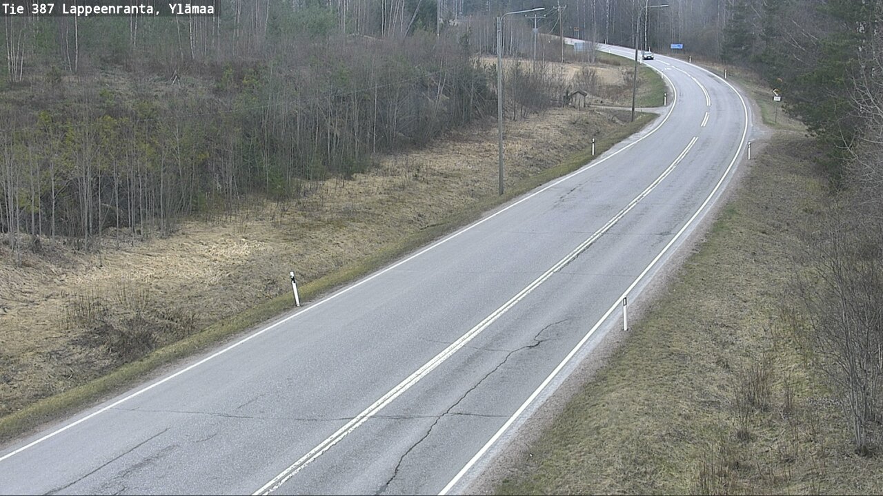 Weather Camera Image Väg 387 Villmarstrand, Ylämaa, Lappeenranta, Etelä-Karjala