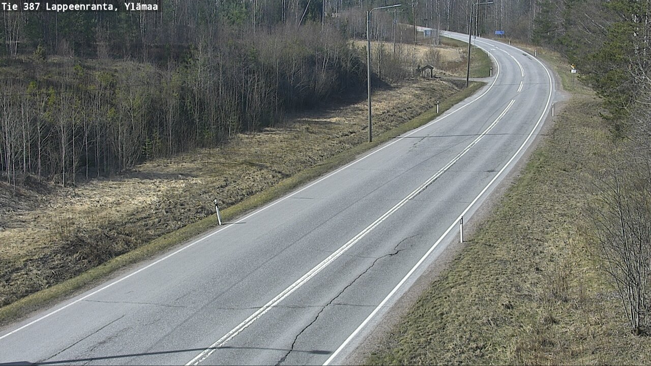 Weather Camera Image Väg 387 Villmarstrand, Ylämaa, Lappeenranta, Etelä-Karjala
