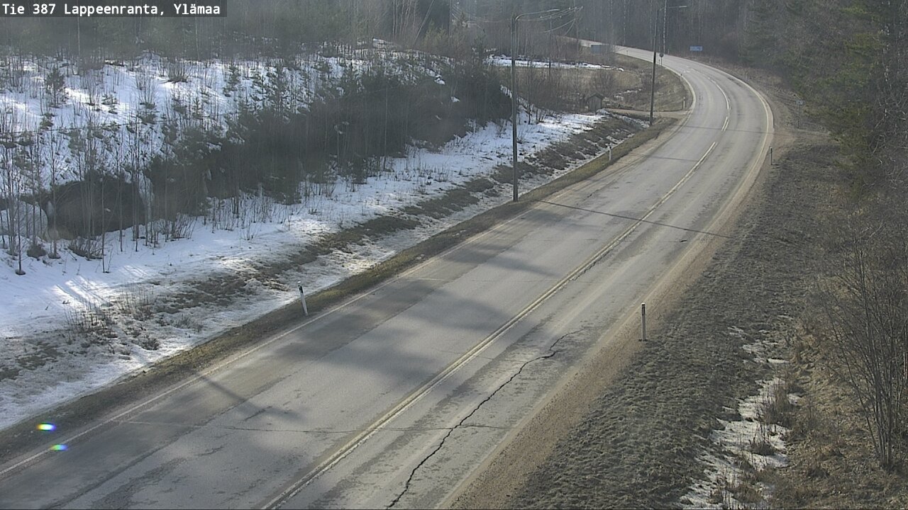 Weather Camera Image Road 387 Lappeenranta, Ylämaa, Lappeenranta, Etelä-Karjala