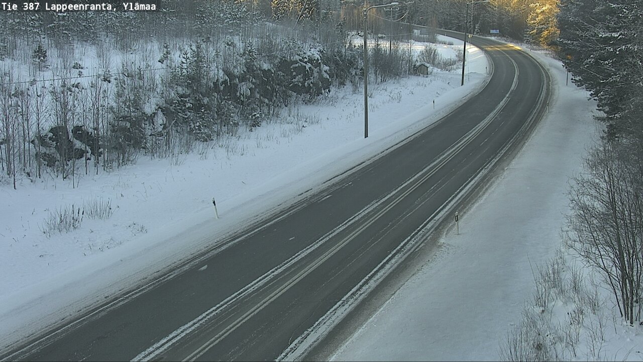 Weather Camera Image Road 387 Lappeenranta, Ylämaa, Lappeenranta, Etelä-Karjala
