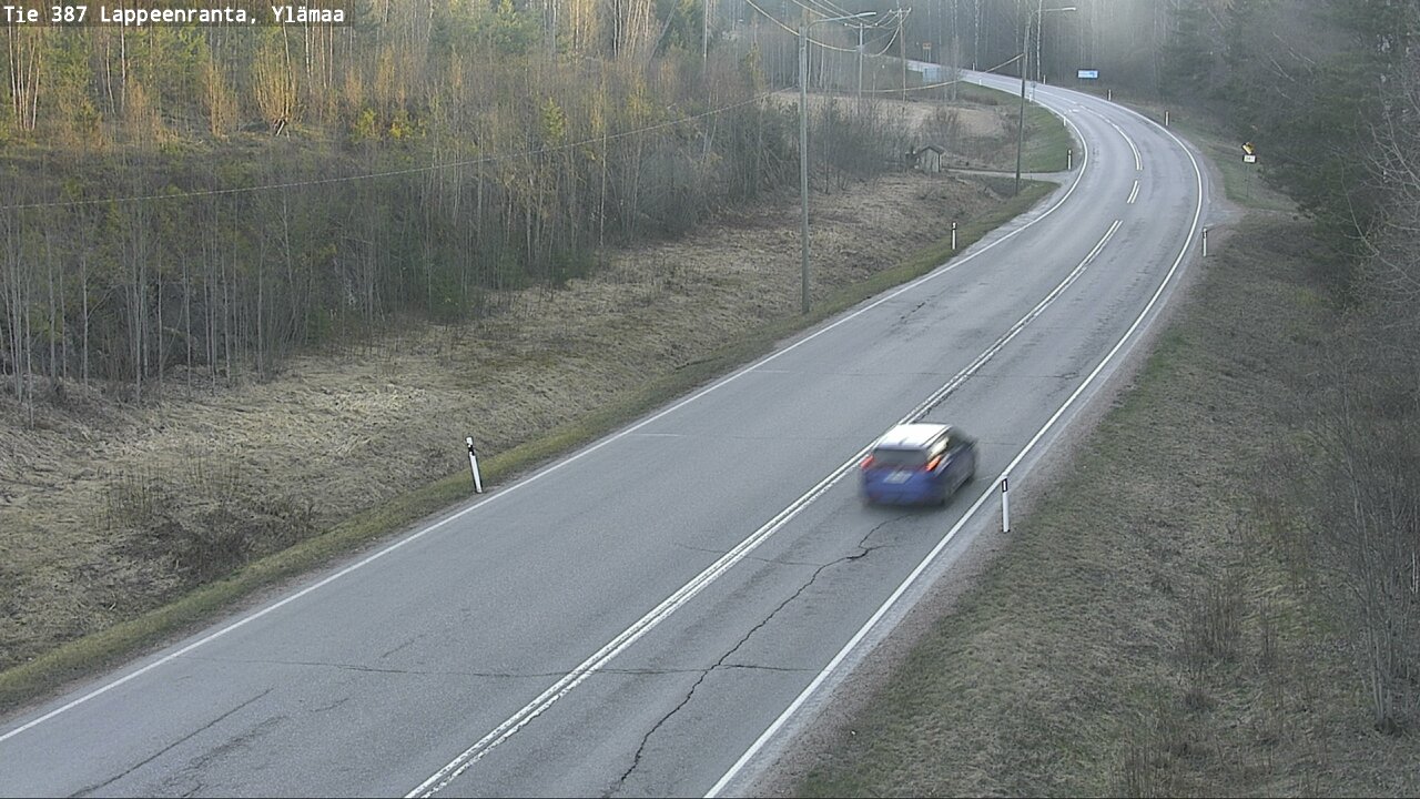Weather Camera Image Väg 387 Villmarstrand, Ylämaa, Lappeenranta, Etelä-Karjala
