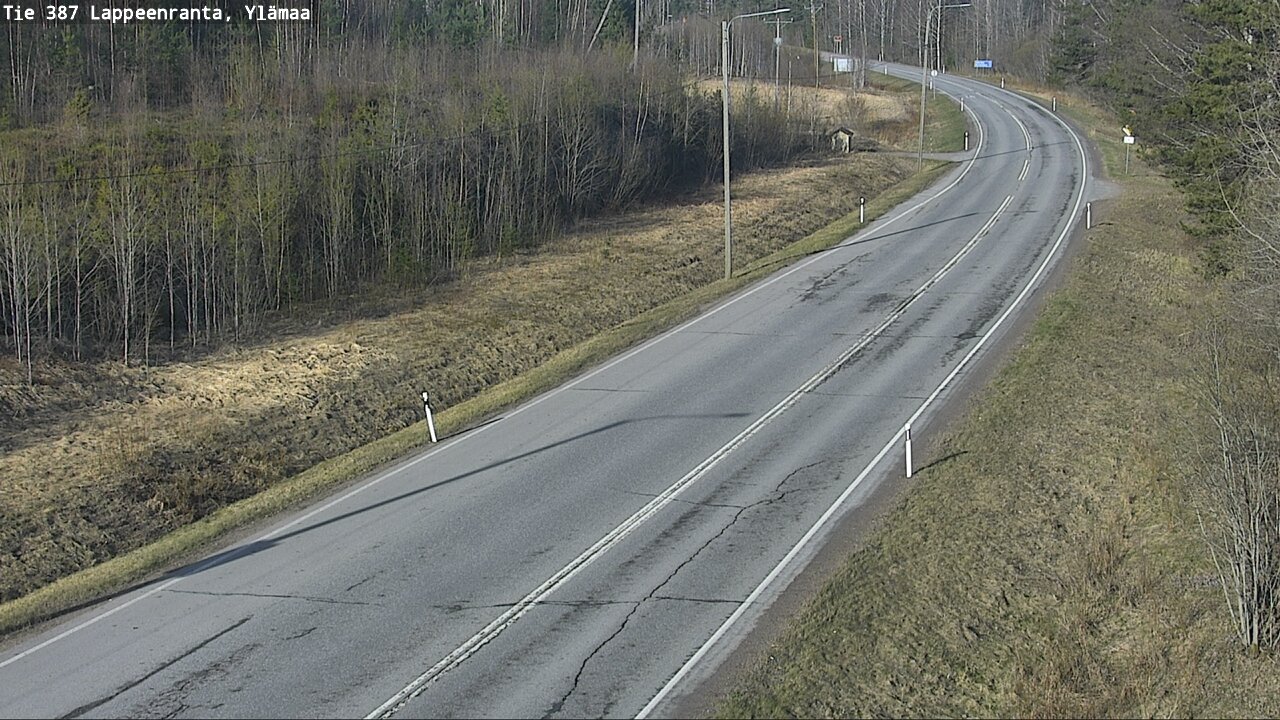 Weather Camera Image Väg 387 Villmarstrand, Ylämaa, Lappeenranta, Etelä-Karjala