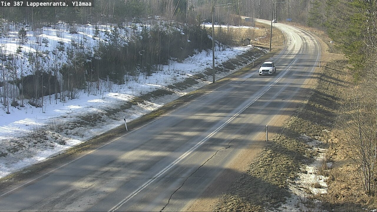 Weather Camera Image Road 387 Lappeenranta, Ylämaa, Lappeenranta, Etelä-Karjala