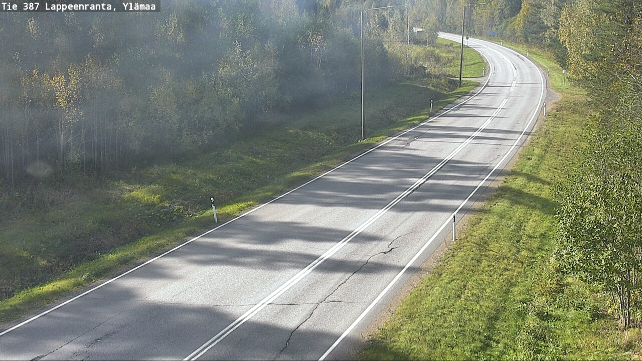 Weather Camera Image Road 387 Lappeenranta, Ylämaa, Lappeenranta, Etelä-Karjala