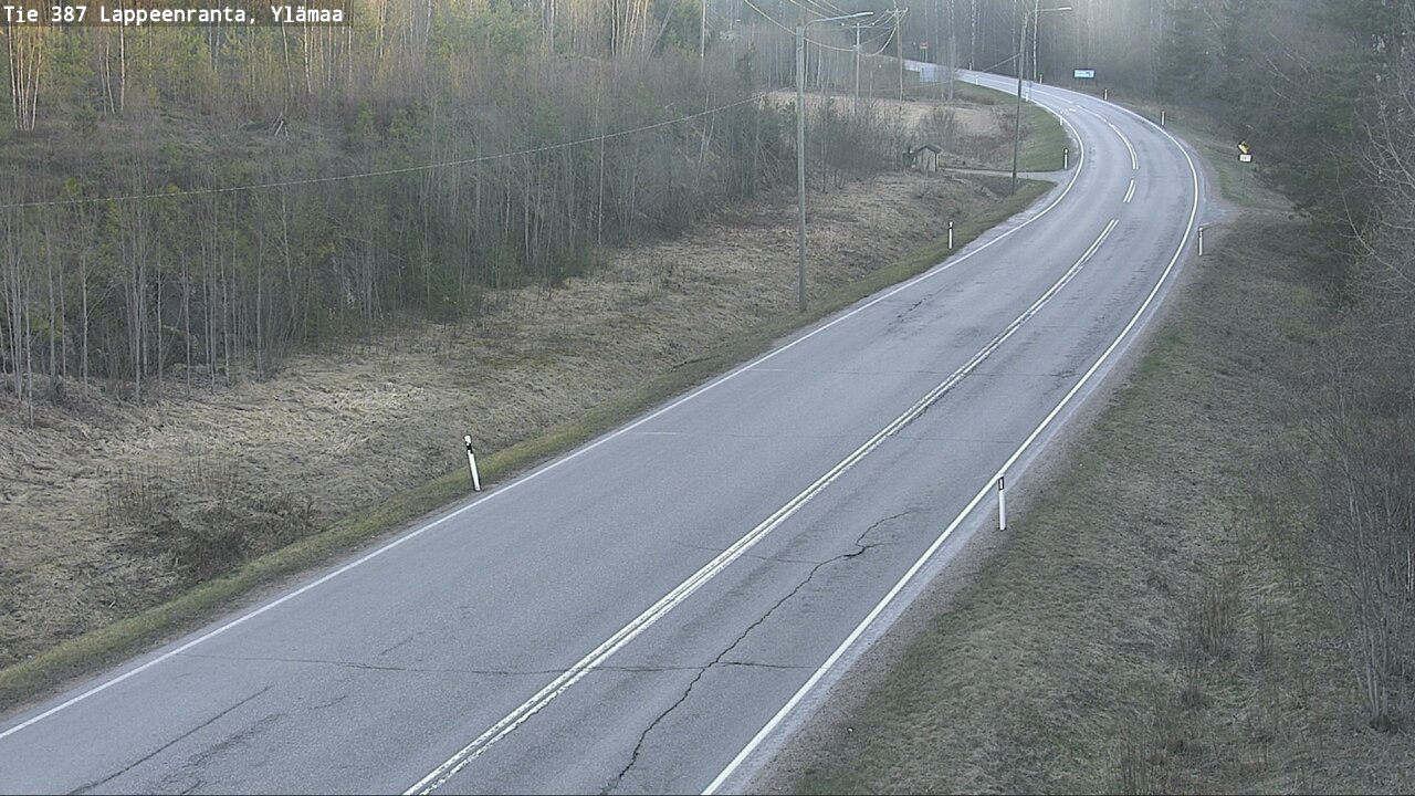 Weather Camera Image Väg 387 Villmarstrand, Ylämaa, Lappeenranta, Etelä-Karjala