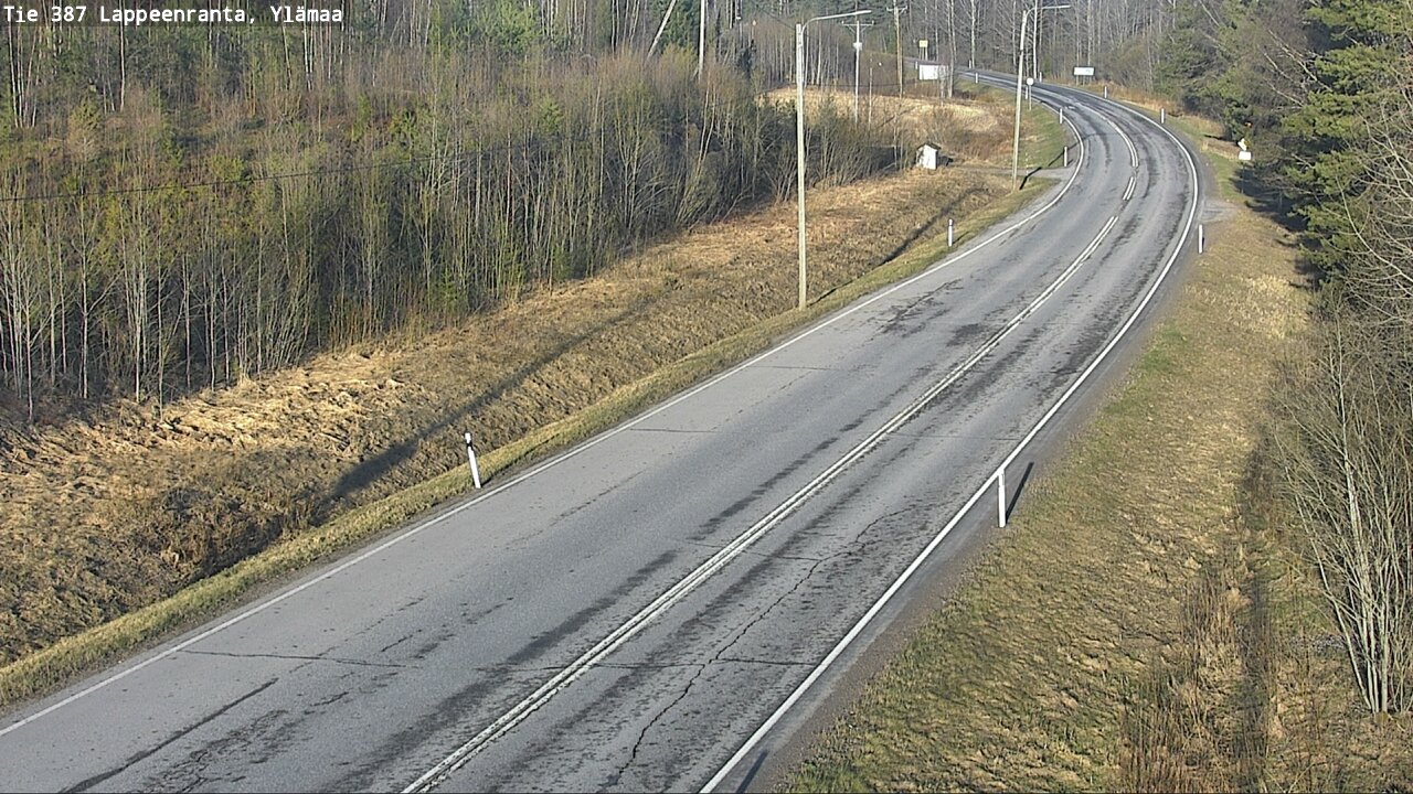 Weather Camera Image Väg 387 Villmarstrand, Ylämaa, Lappeenranta, Etelä-Karjala