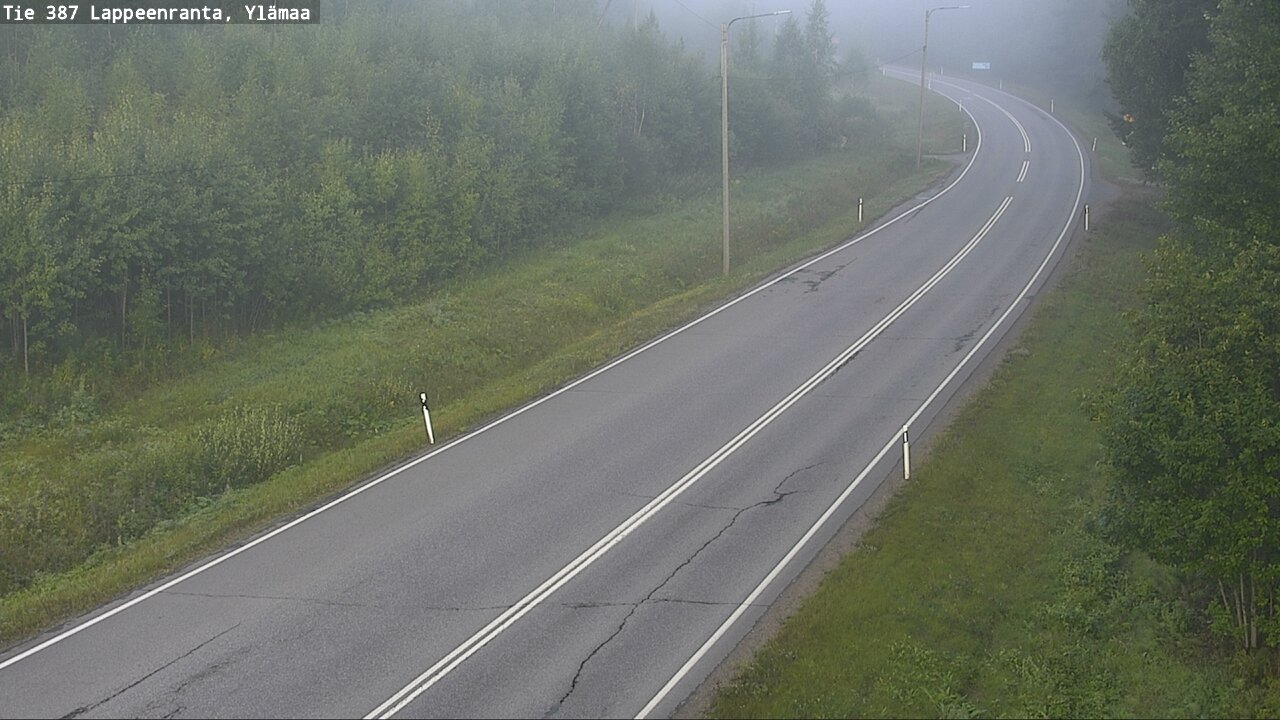 Weather Camera Image Road 387 Lappeenranta, Ylämaa, Lappeenranta, Etelä-Karjala