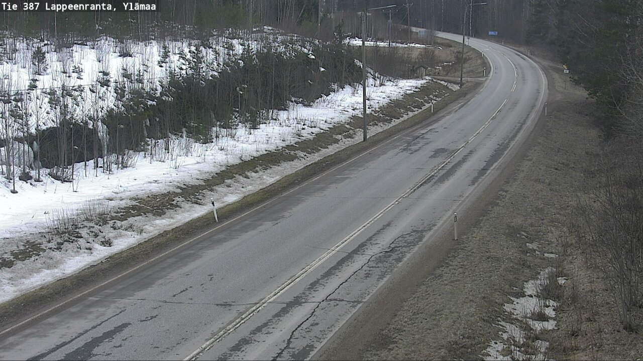Weather Camera Image Road 387 Lappeenranta, Ylämaa, Lappeenranta, Etelä-Karjala