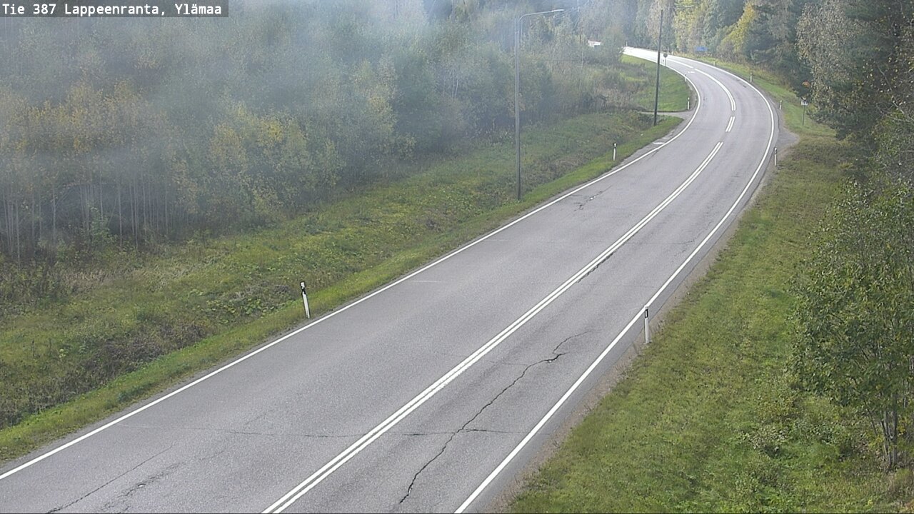 Weather Camera Image Road 387 Lappeenranta, Ylämaa, Lappeenranta, Etelä-Karjala