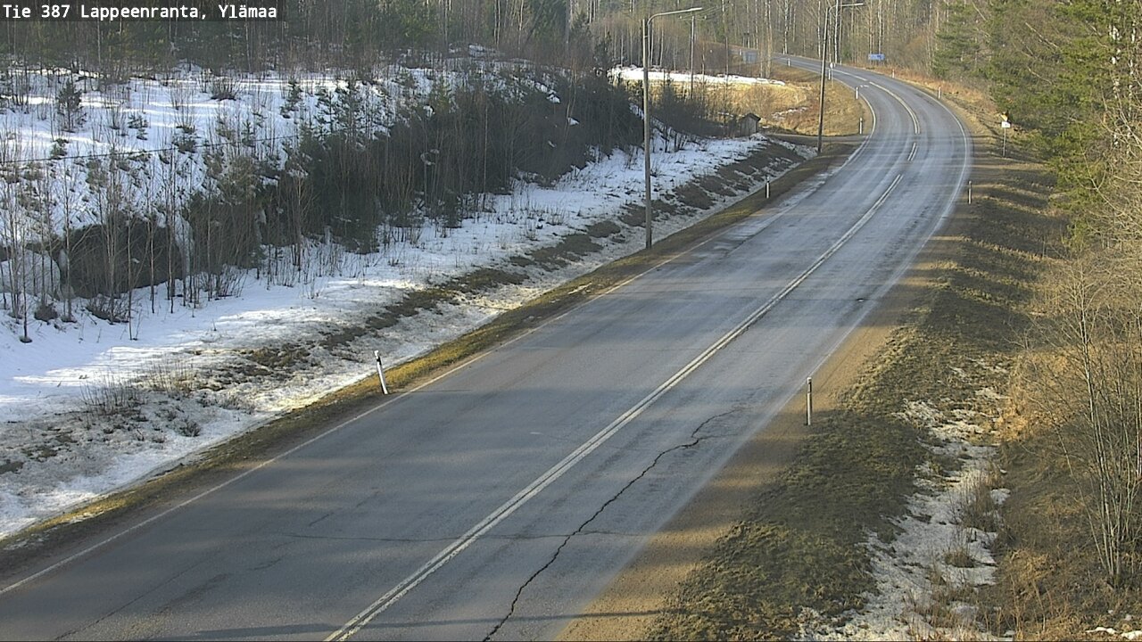 Weather Camera Image Road 387 Lappeenranta, Ylämaa, Lappeenranta, Etelä-Karjala
