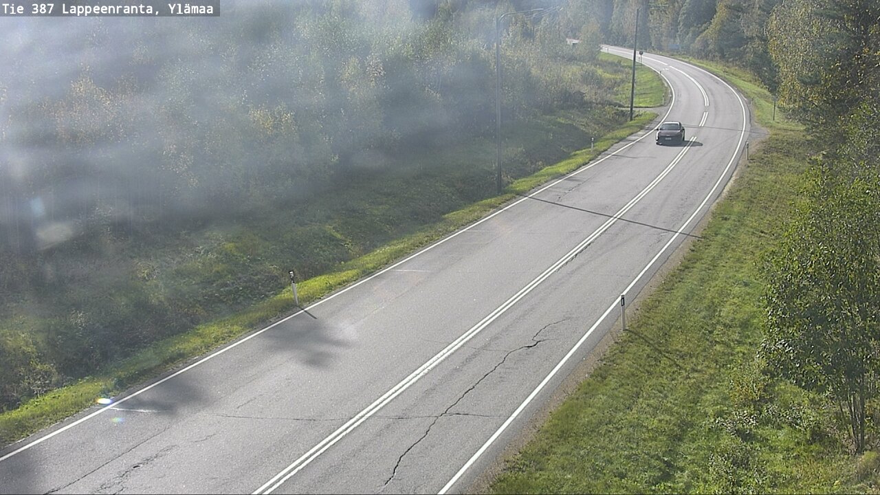 Weather Camera Image Road 387 Lappeenranta, Ylämaa, Lappeenranta, Etelä-Karjala