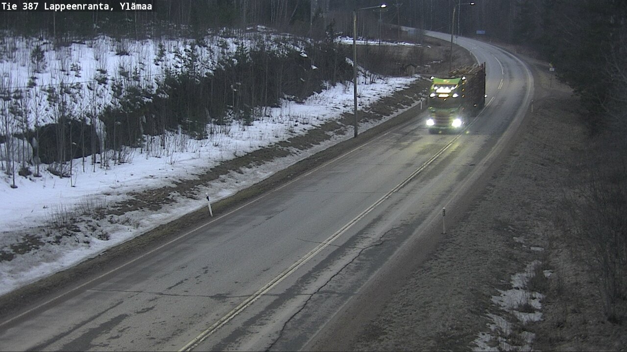 Weather Camera Image Road 387 Lappeenranta, Ylämaa, Lappeenranta, Etelä-Karjala