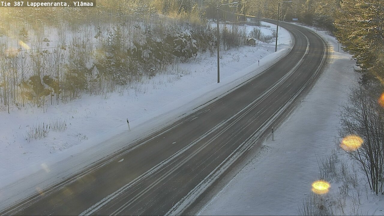 Weather Camera Image Road 387 Lappeenranta, Ylämaa, Lappeenranta, Etelä-Karjala
