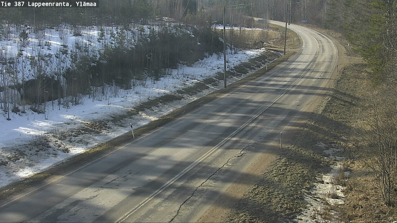 Weather Camera Image Road 387 Lappeenranta, Ylämaa, Lappeenranta, Etelä-Karjala