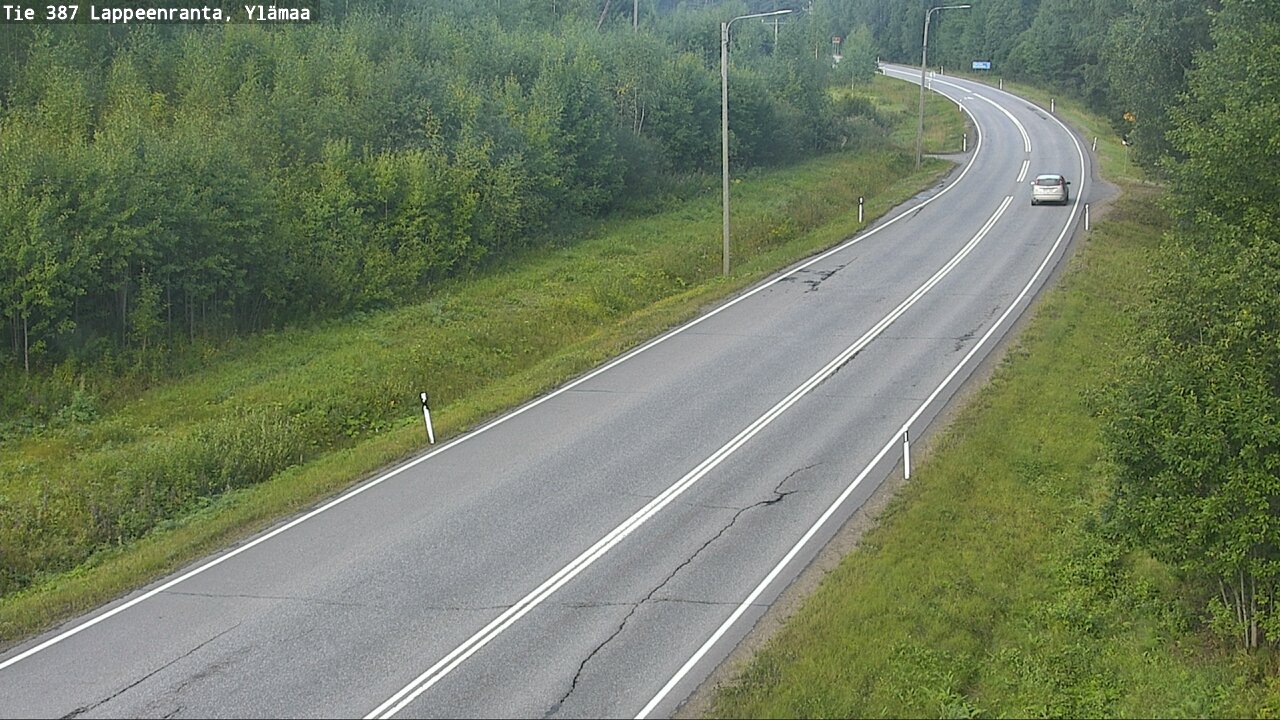 Weather Camera Image Road 387 Lappeenranta, Ylämaa, Lappeenranta, Etelä-Karjala