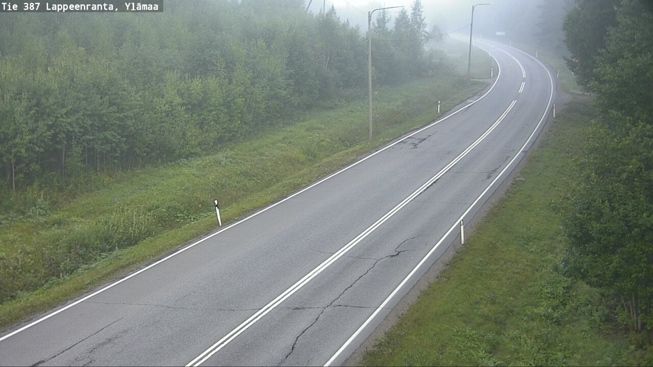Weather Camera Image Road 387 Lappeenranta, Ylämaa, Lappeenranta, Etelä-Karjala
