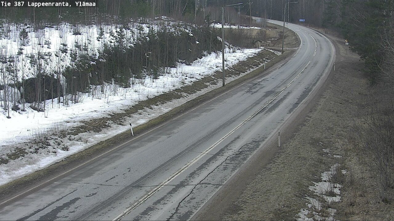 Weather Camera Image Road 387 Lappeenranta, Ylämaa, Lappeenranta, Etelä-Karjala