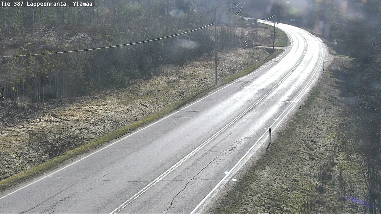 Weather Camera Image Väg 387 Villmarstrand, Ylämaa, Lappeenranta, Etelä-Karjala