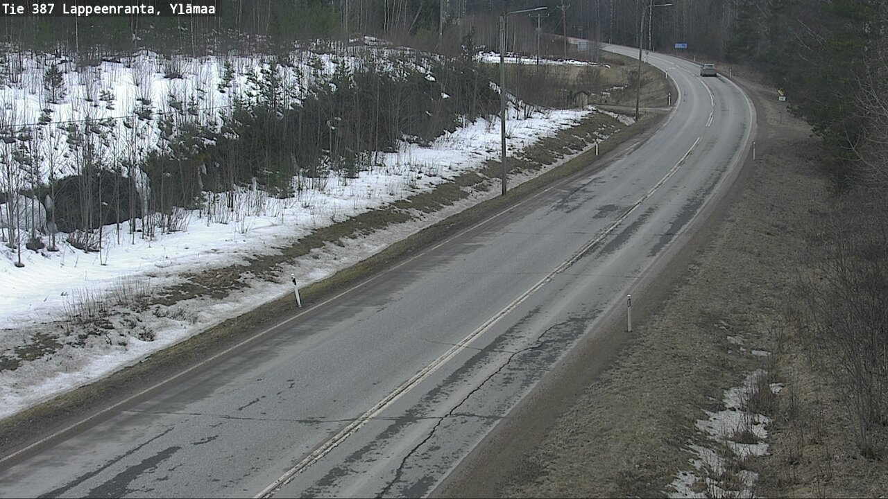 Weather Camera Image Road 387 Lappeenranta, Ylämaa, Lappeenranta, Etelä-Karjala