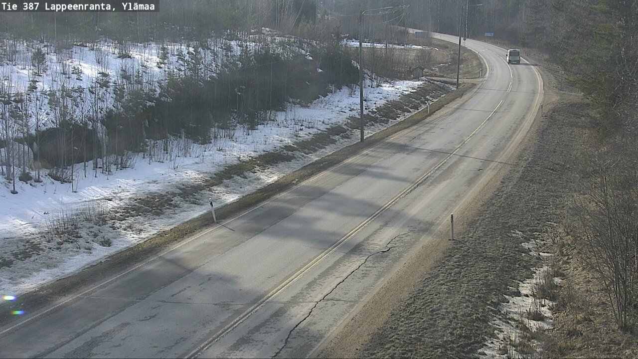 Weather Camera Image Road 387 Lappeenranta, Ylämaa, Lappeenranta, Etelä-Karjala