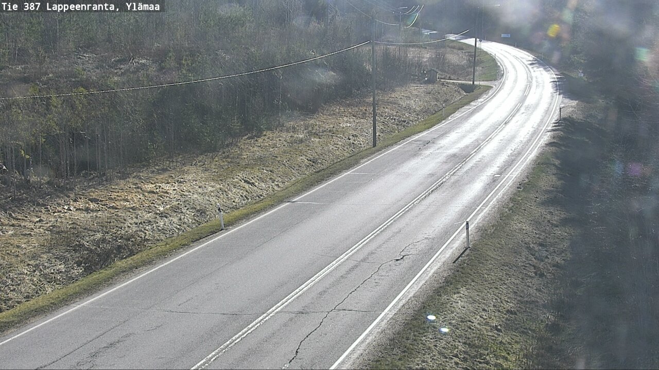 Weather Camera Image Väg 387 Villmarstrand, Ylämaa, Lappeenranta, Etelä-Karjala