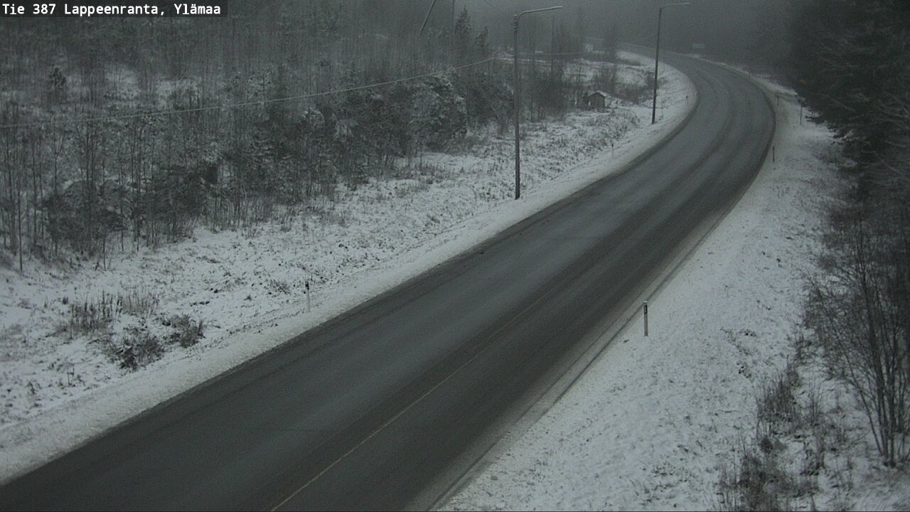 Weather Camera Image Väg 387 Villmarstrand, Ylämaa, Lappeenranta, Etelä-Karjala
