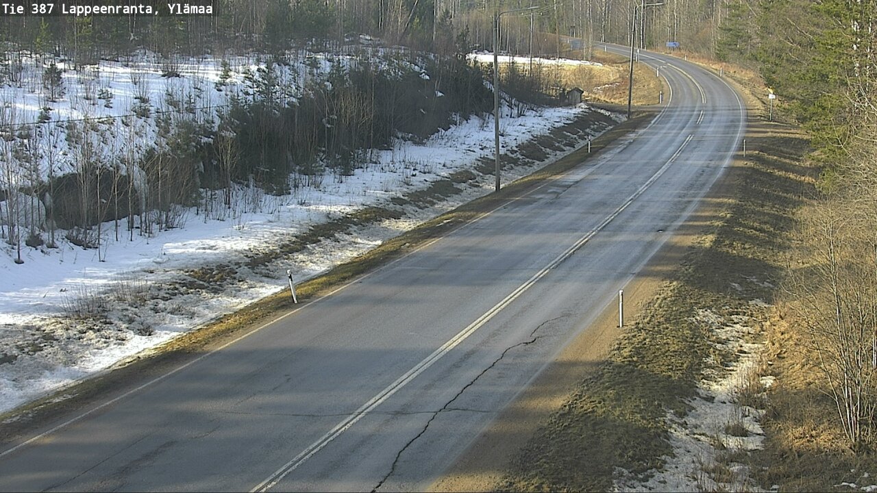 Weather Camera Image Road 387 Lappeenranta, Ylämaa, Lappeenranta, Etelä-Karjala