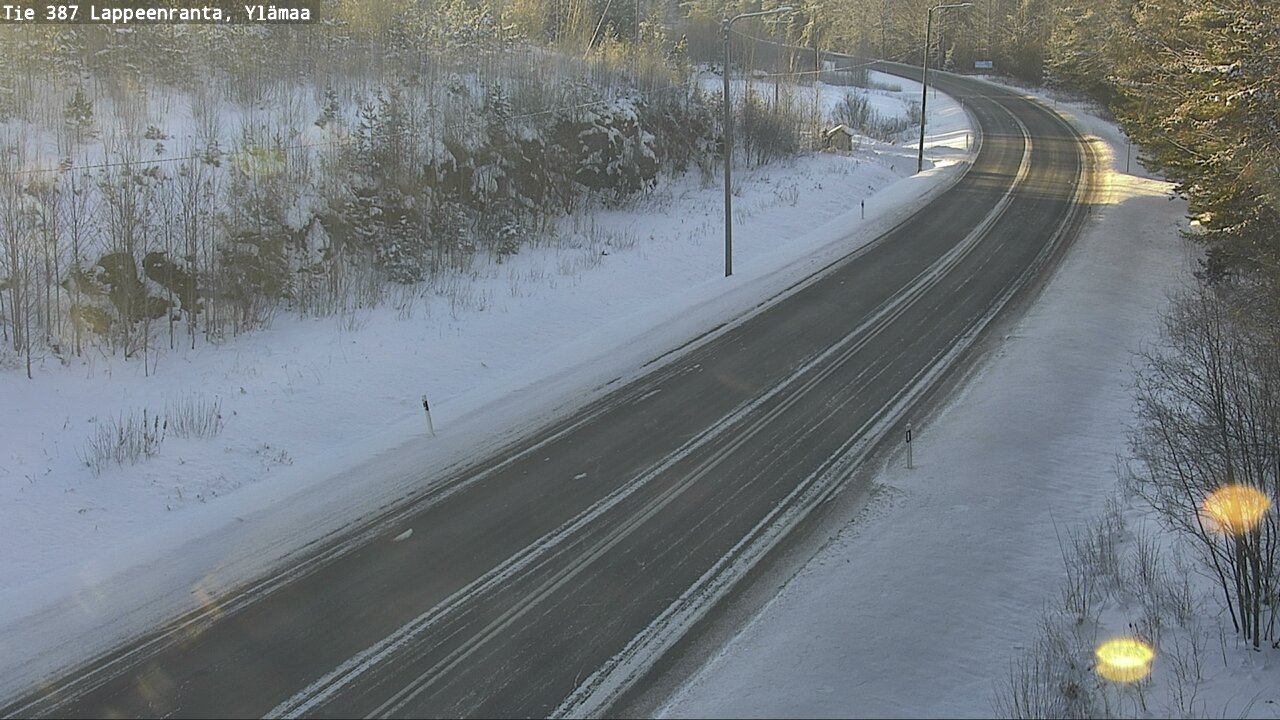 Weather Camera Image Road 387 Lappeenranta, Ylämaa, Lappeenranta, Etelä-Karjala