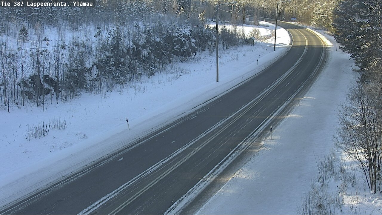 Weather Camera Image Road 387 Lappeenranta, Ylämaa, Lappeenranta, Etelä-Karjala