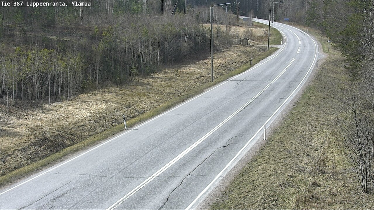 Weather Camera Image Väg 387 Villmarstrand, Ylämaa, Lappeenranta, Etelä-Karjala