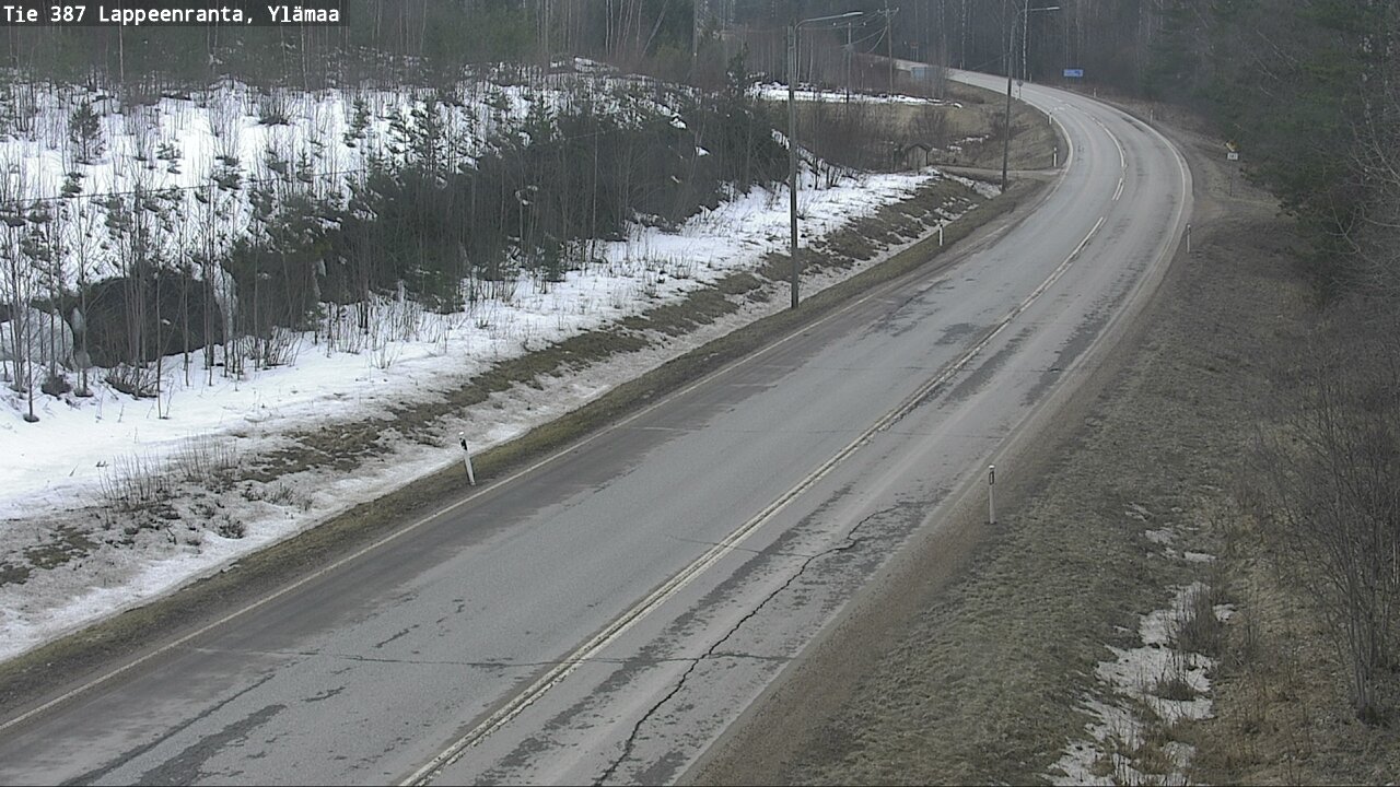 Weather Camera Image Road 387 Lappeenranta, Ylämaa, Lappeenranta, Etelä-Karjala