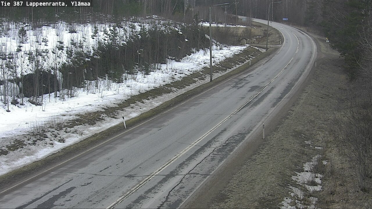 Weather Camera Image Road 387 Lappeenranta, Ylämaa, Lappeenranta, Etelä-Karjala